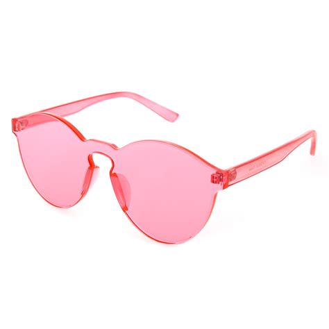 pink transparent sunglasses